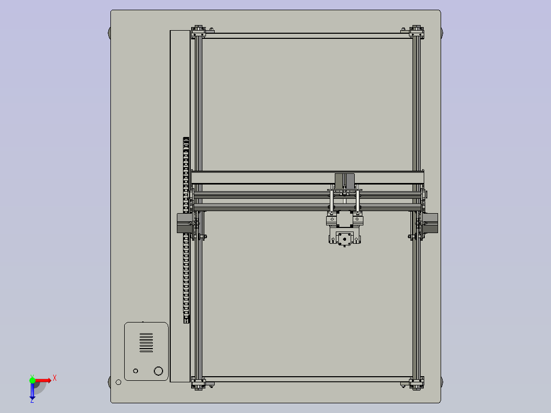 solidworks切割机模型--508295-30俯视图