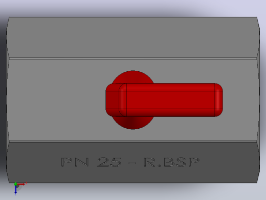 PN-25 - DN.1 -微型球阀小球阀俯视缩略图