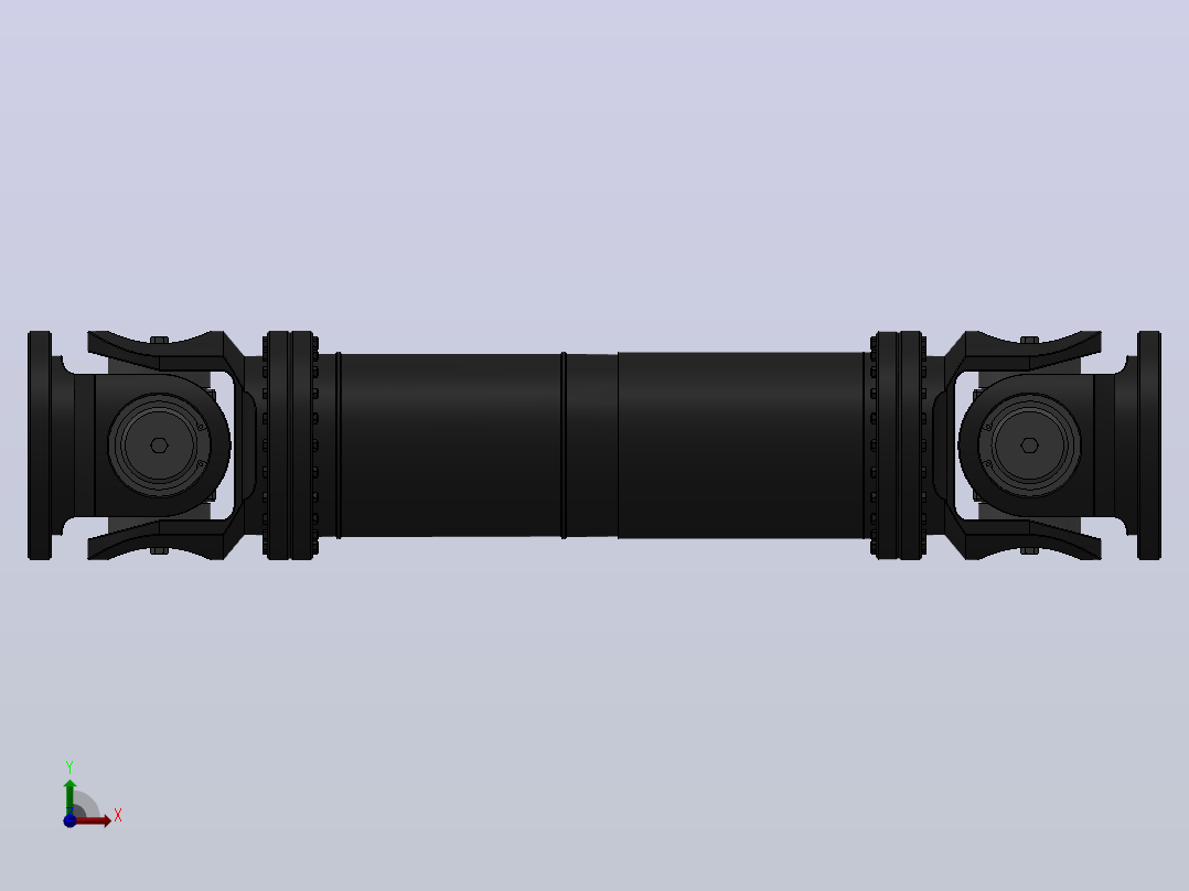 SWCZ型--重型十字轴式万向联轴器SWCZ700-E-3460前视图