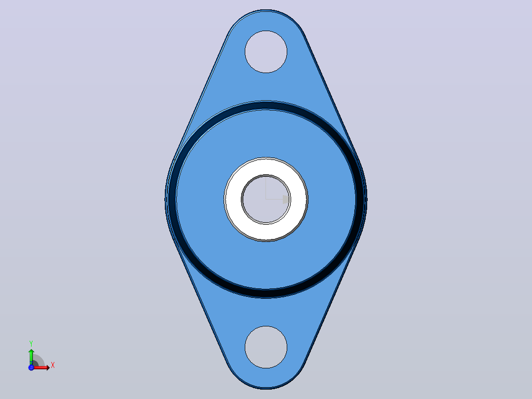 轴承座User Library-paliers appliques 2 trous nsk-rhp_前视图