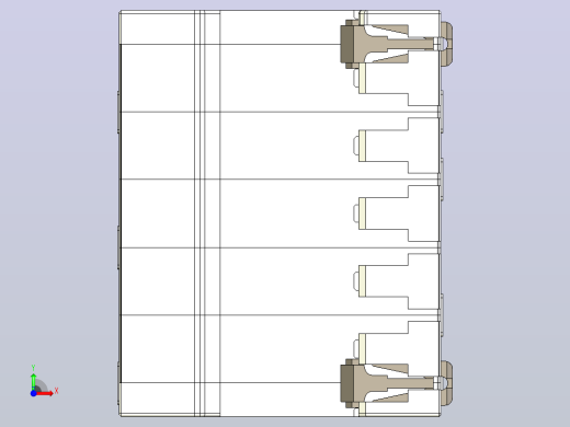 NU5-II 80-100 3P电涌保护器三维模型202405前视缩略图