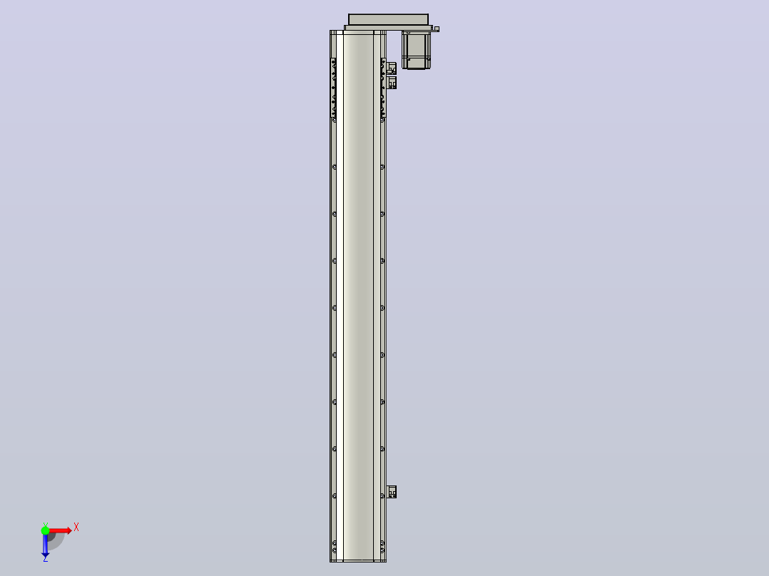 MT120BS半封闭丝杆滑台[MT120BS.L#.900.BR.P40.C3]俯视图
