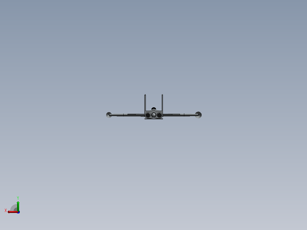 米格35 3D模型后视图