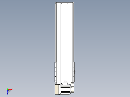 皮带直线轴半封闭可选导轨TPA-HNB-220D-176-L550-LU-Y-P1K-N3俯视缩略图