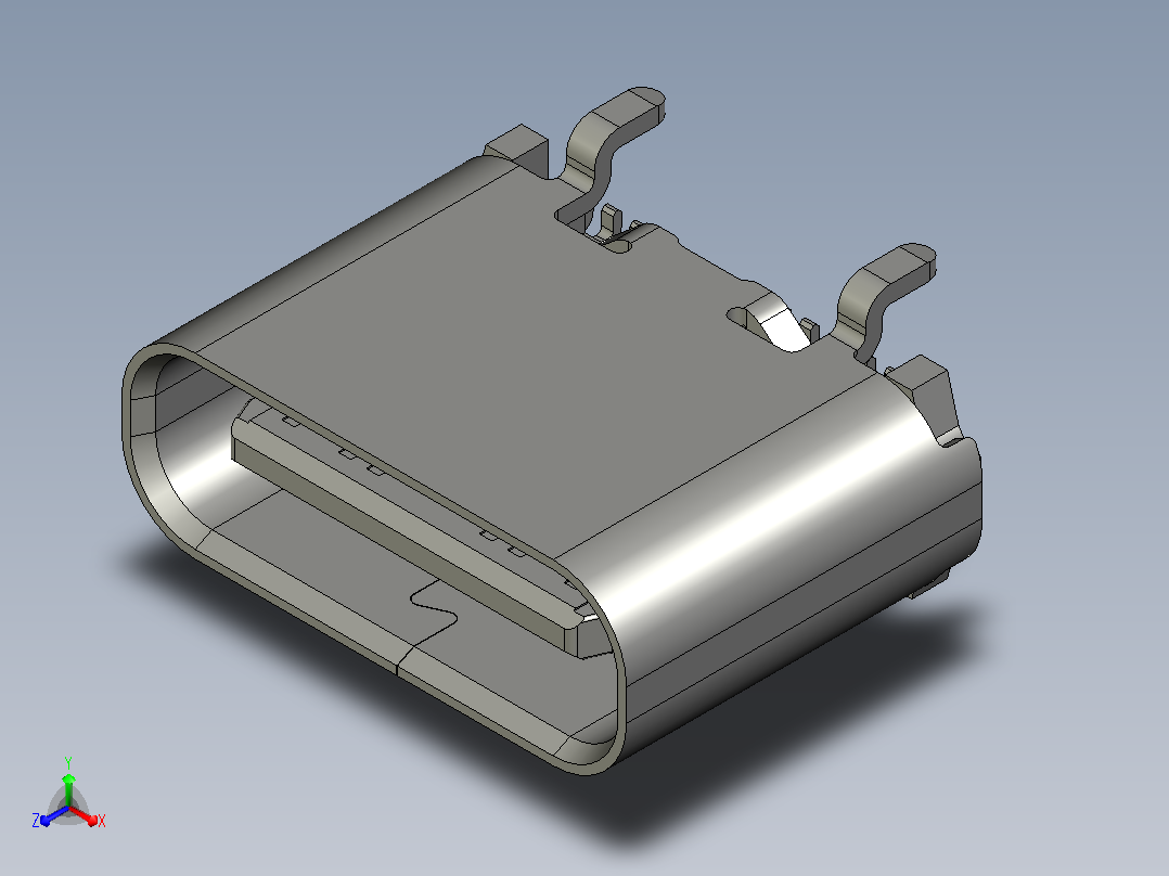 usb type c 24pin 插座、24pin so主视图