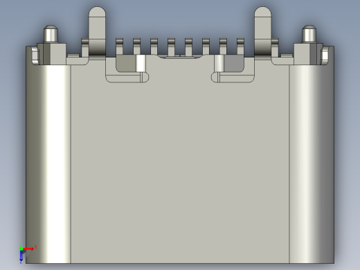 usb type c 24pin 插座、24pin so俯视缩略图
