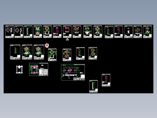 旋铆夹具工装图纸