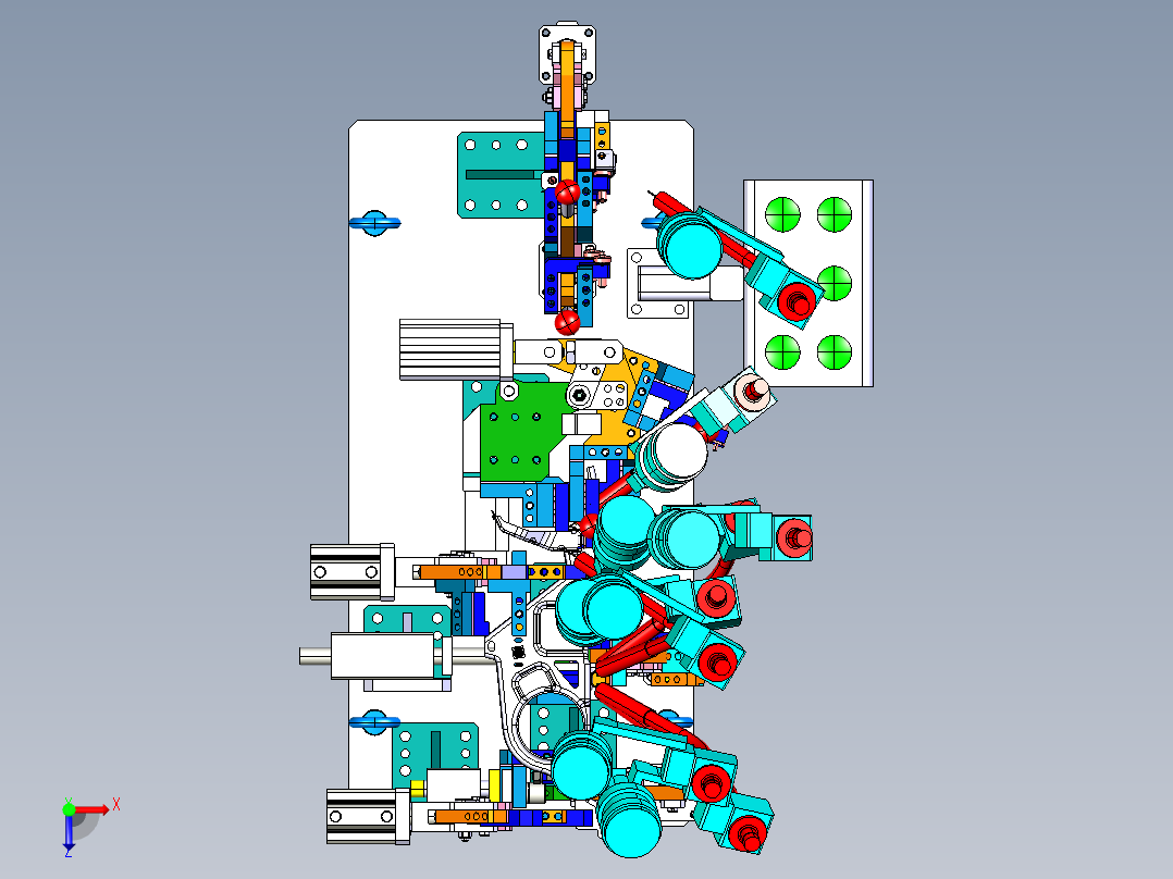 汽车零部件焊接工装stp俯视图