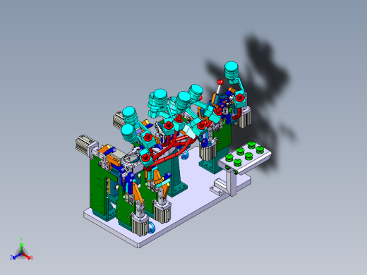 汽车零部件焊接工装stp正等轴测缩略图