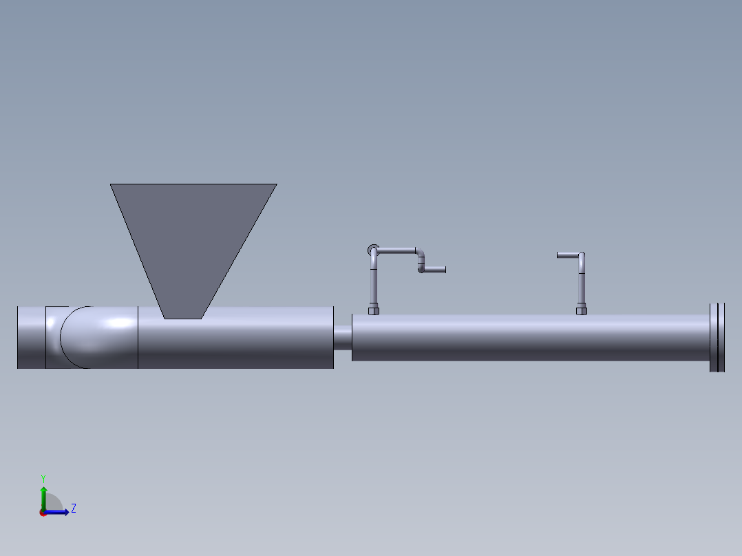 混凝土泵液压缸缓冲装置设计(sw+cad+说明书)左视图