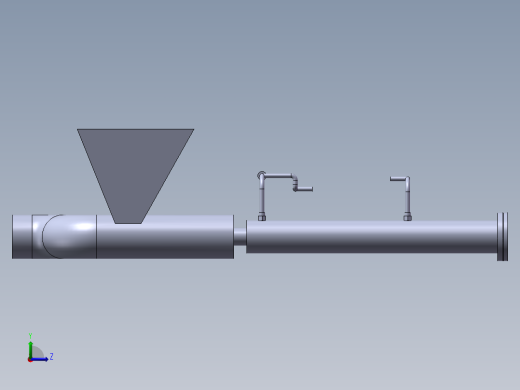 混凝土泵液压缸缓冲装置设计(sw+cad+说明书)左视缩略图