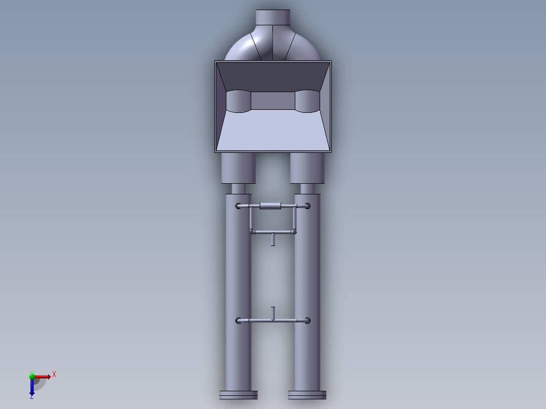 混凝土泵液压缸缓冲装置设计(sw+cad+说明书)俯视图