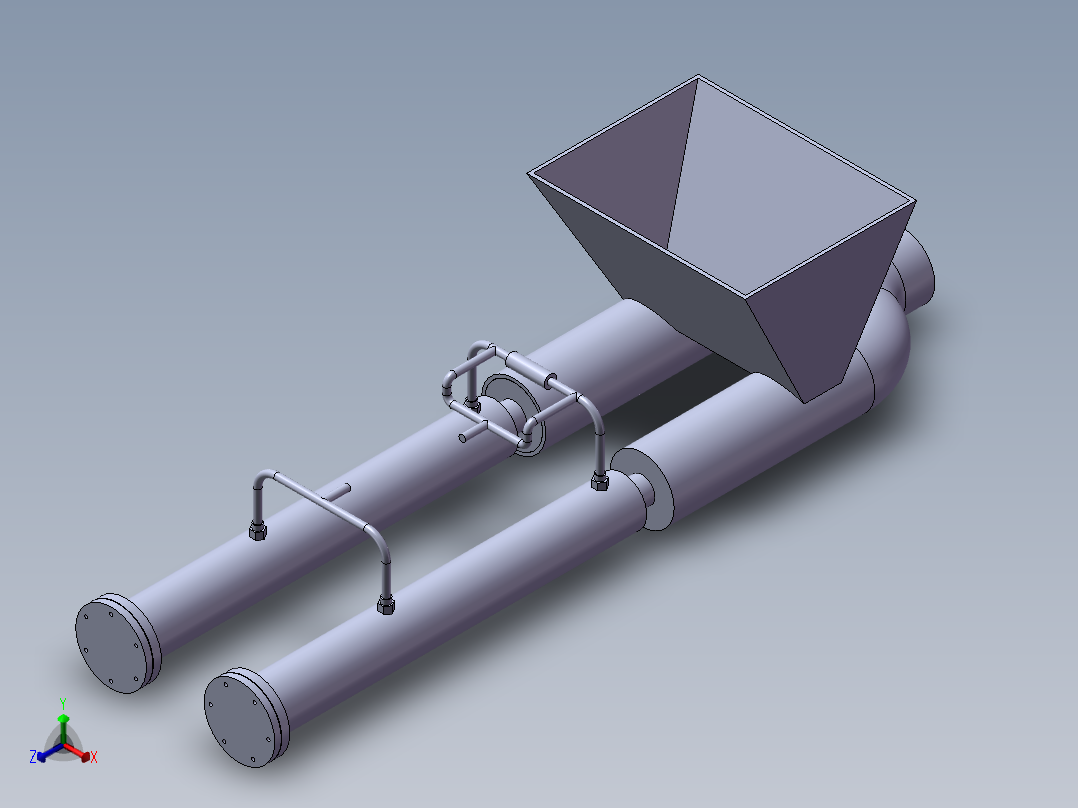 混凝土泵液压缸缓冲装置设计(sw+cad+说明书)正等轴测图