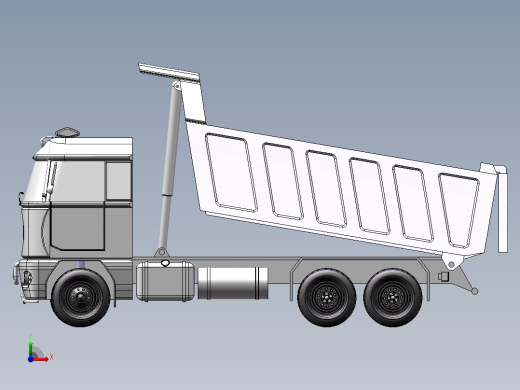 货运自卸卡车前视缩略图