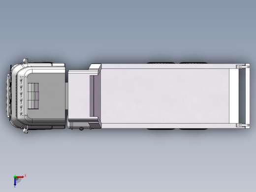 货运自卸卡车俯视缩略图