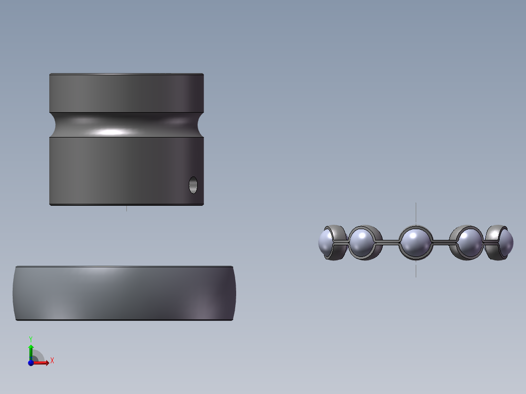 uc212轴承前视图