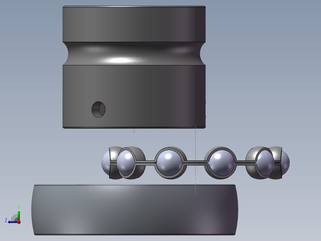 uc212轴承右视图