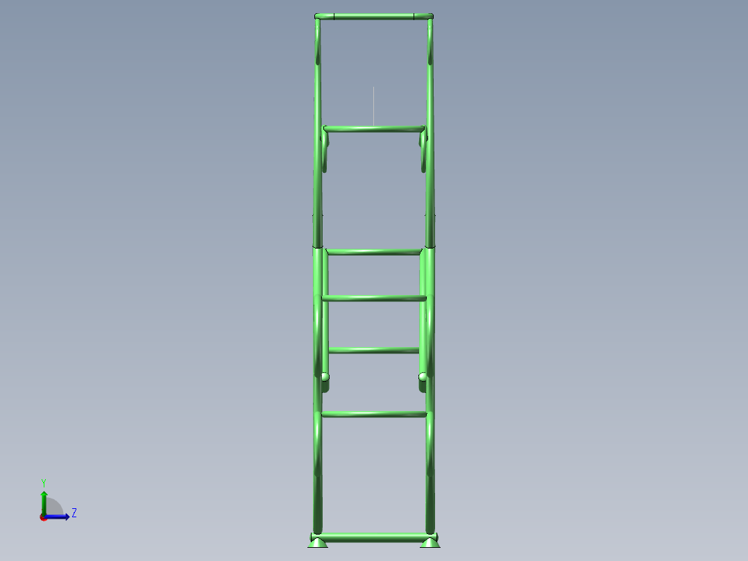 创意花盆架左视图