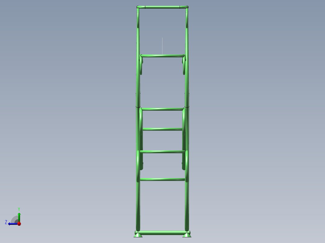 创意花盆架右视图