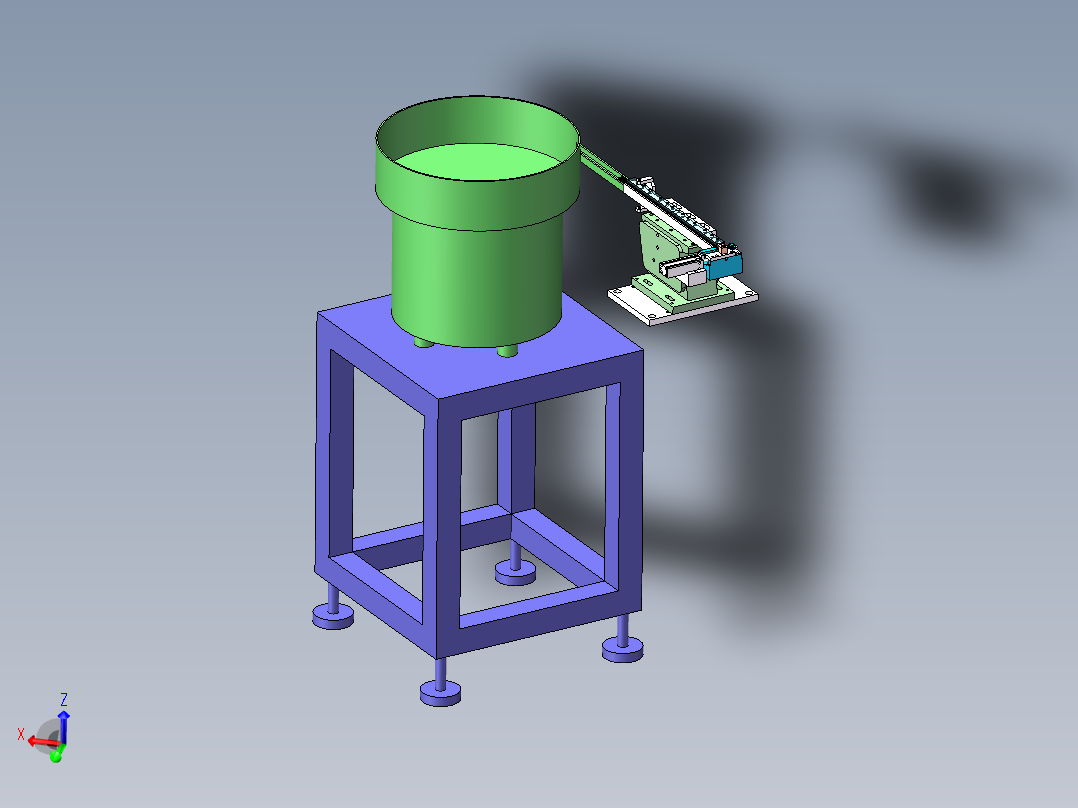 方形塑胶零件供料振动盘组件