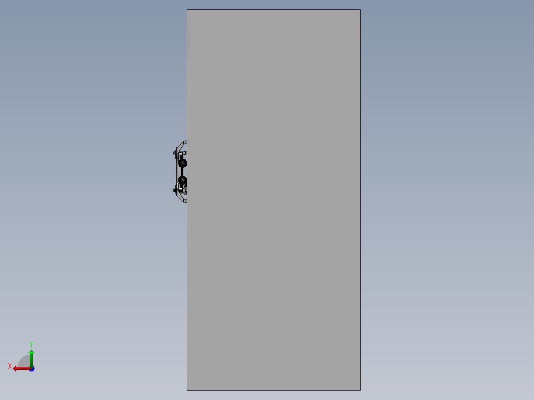 高楼清洗机器3d图纸 高空自动擦洗机器人SW设计后视图