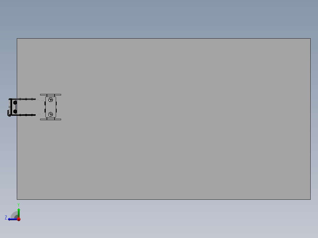 高楼清洗机器3d图纸 高空自动擦洗机器人SW设计右视图