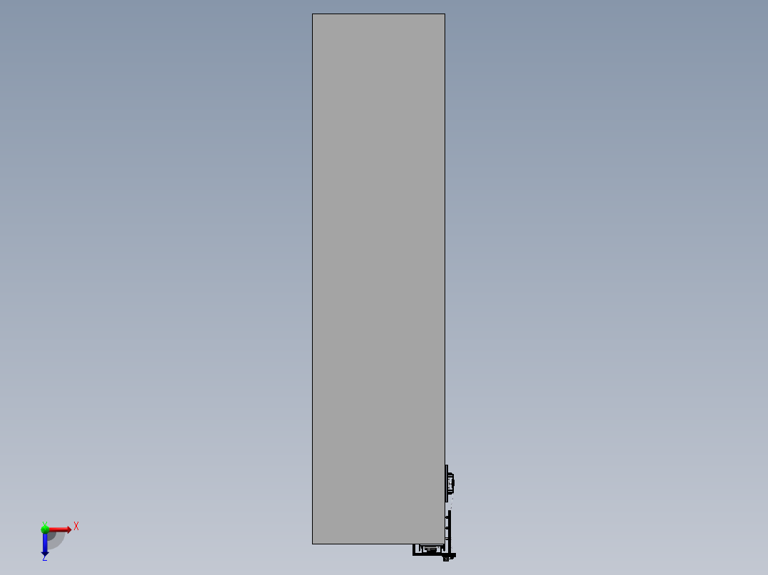 高楼清洗机器3d图纸 高空自动擦洗机器人SW设计俯视图