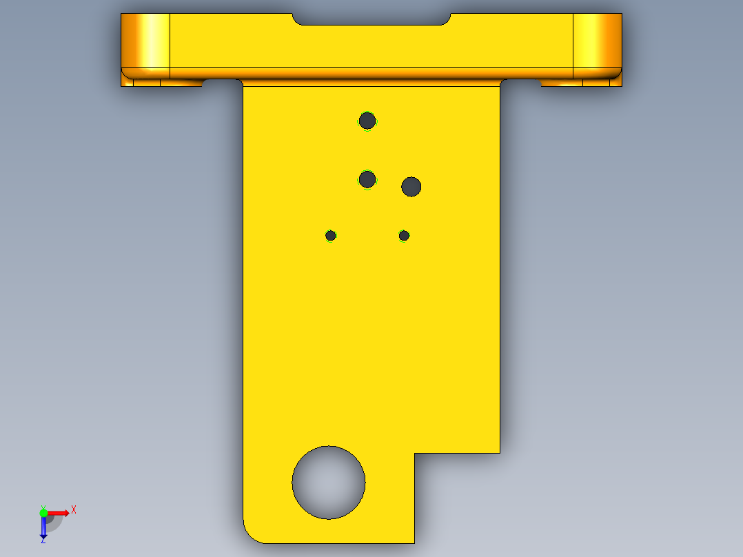 拨叉铣槽夹具（CAD图+CATIA三维+说明书）俯视图