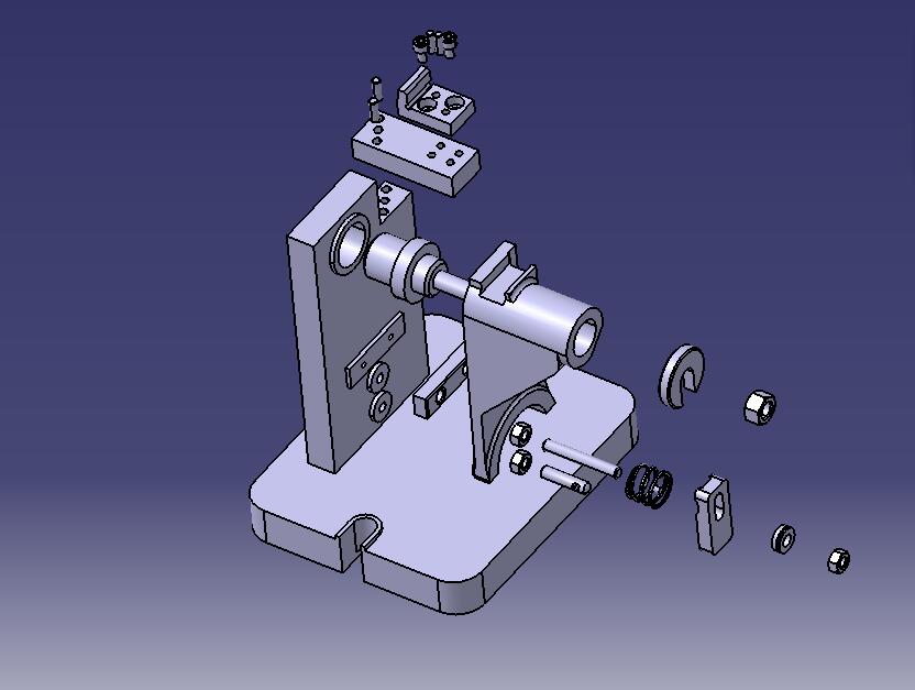 拨叉铣槽夹具（CAD图+CATIA三维+说明书）