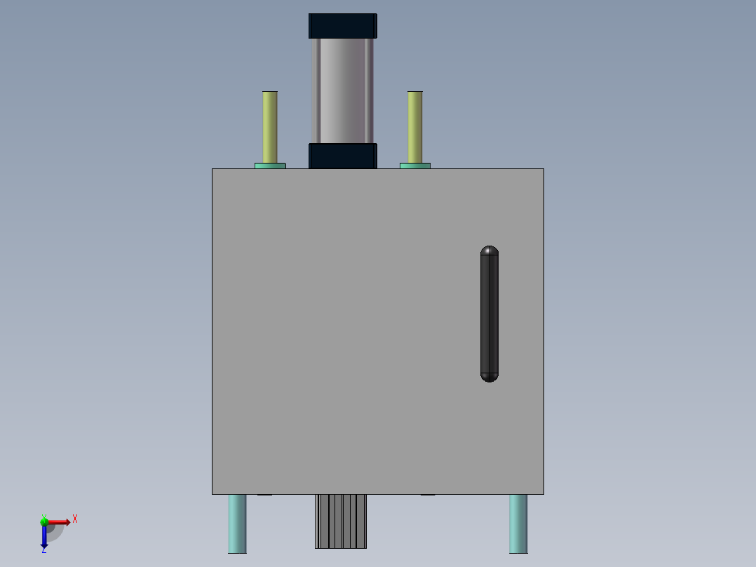 巴西款打高压夹具整机装配俯视图