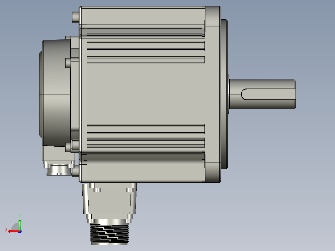 电机MS6G-130CN20B2-21P5后视图