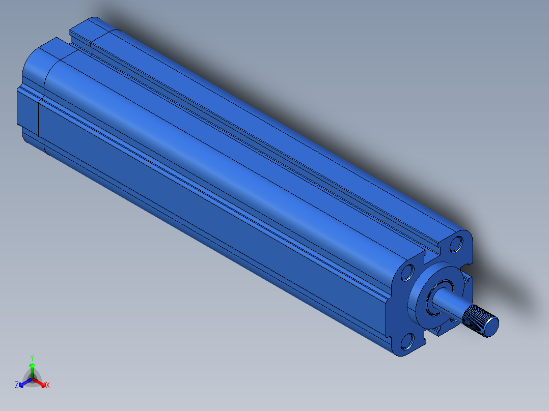 液压缸正等轴测图
