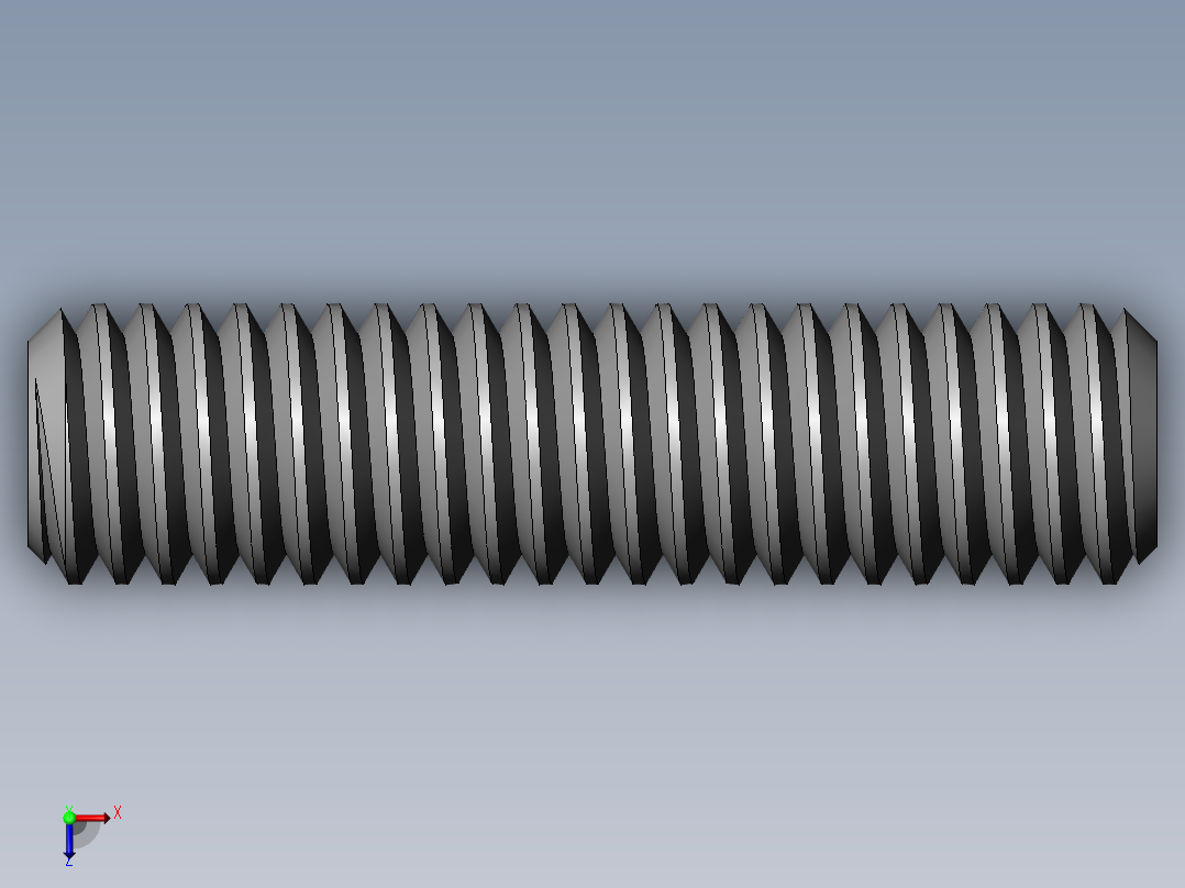 DIN 913-ISO 4026 固定螺钉-M3 L=12.SLDPRT俯视图