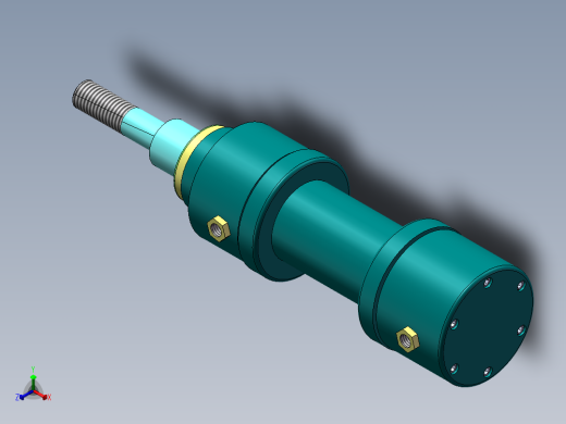 液压缸模型正等轴测缩略图