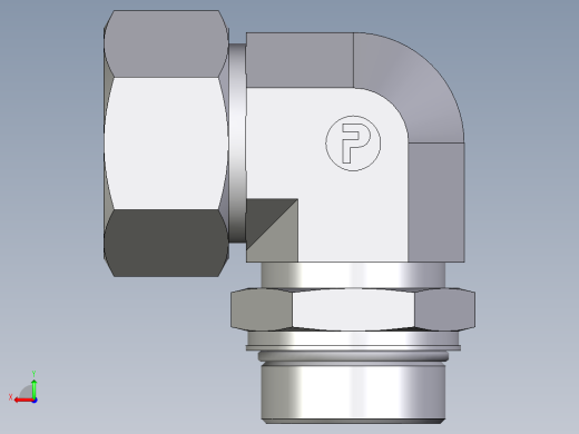 卡套式工业通用硬管接头EO_Adjustable_Locknut_elbow_WEE38SMORCF后视缩略图