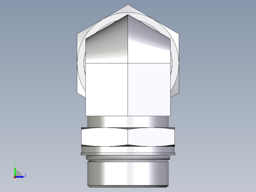 卡套式工业通用硬管接头EO_Adjustable_Locknut_elbow_WEE38SMORCF左视缩略图