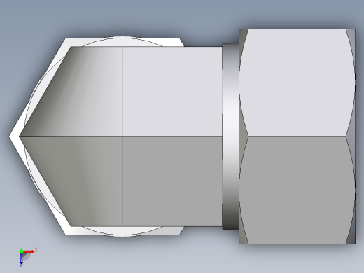 卡套式工业通用硬管接头EO_Adjustable_Locknut_elbow_WEE38SMORCF俯视缩略图