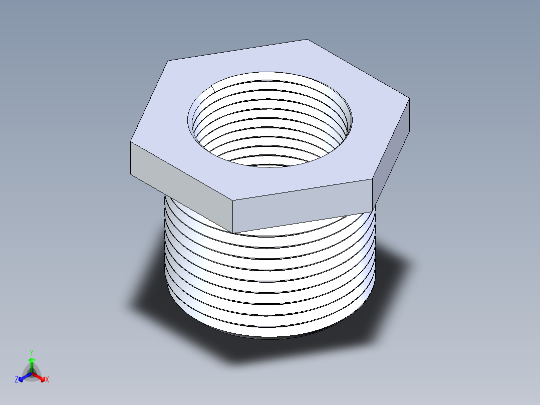 聚氯乙烯配件18-Sch80_ReducerBushing_MPTxFPT_839-131_1in x 0.75in主视图