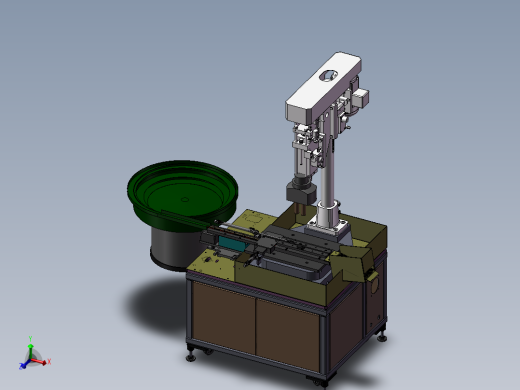 双头攻丝机 非标自动化设备3D图纸3D模型