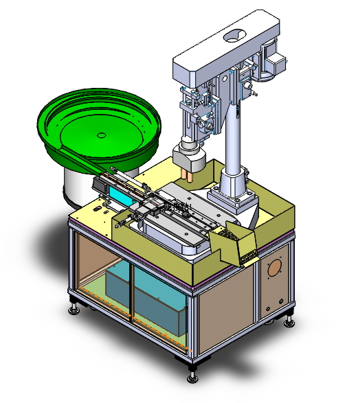 双头攻丝机 非标自动化设备3D图纸3D模型