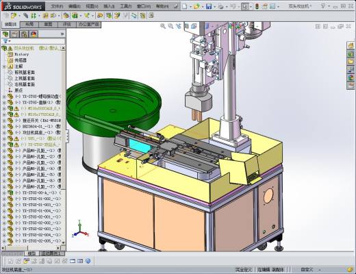 双头攻丝机 非标自动化设备3D图纸3D模型缩略图