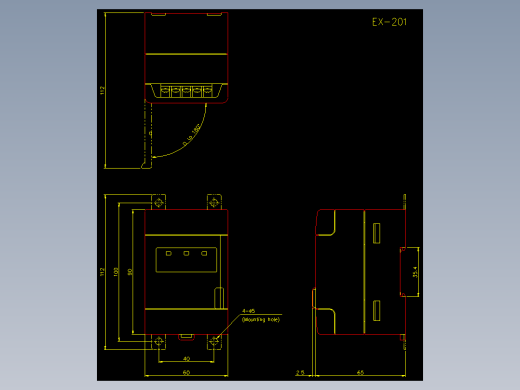 基恩士ex_200_cad_kc图纸模型