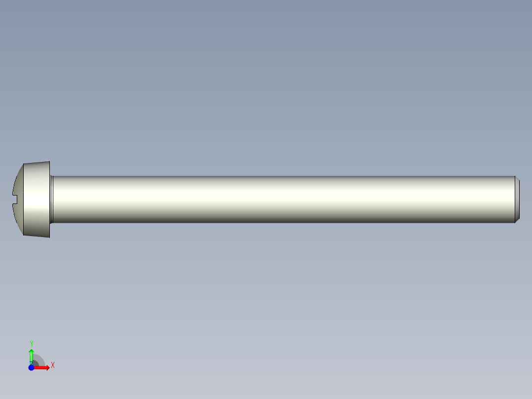 Cross_recessed_head-M8-80-50-6.4-13-8.stp螺钉-前视图