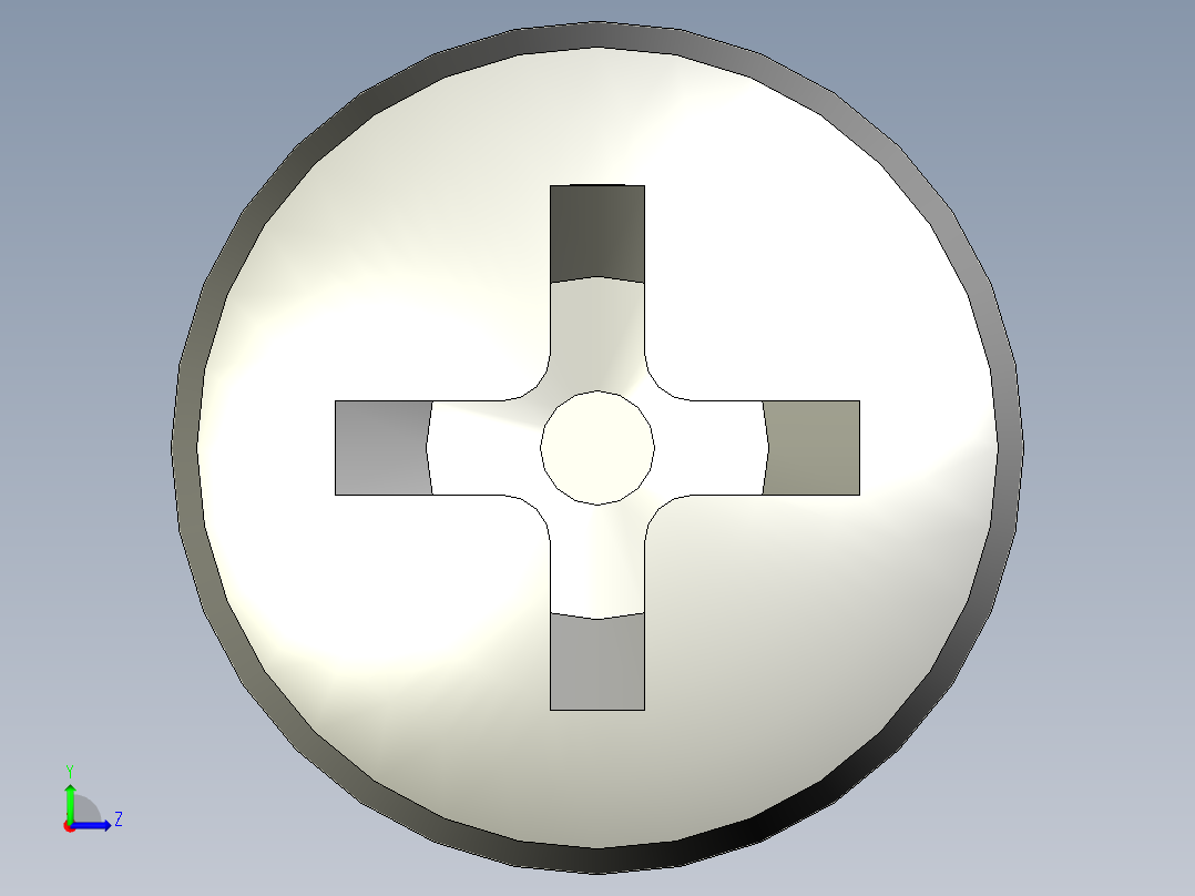 Cross_recessed_head-M8-80-50-6.4-13-8.stp螺钉-左视图