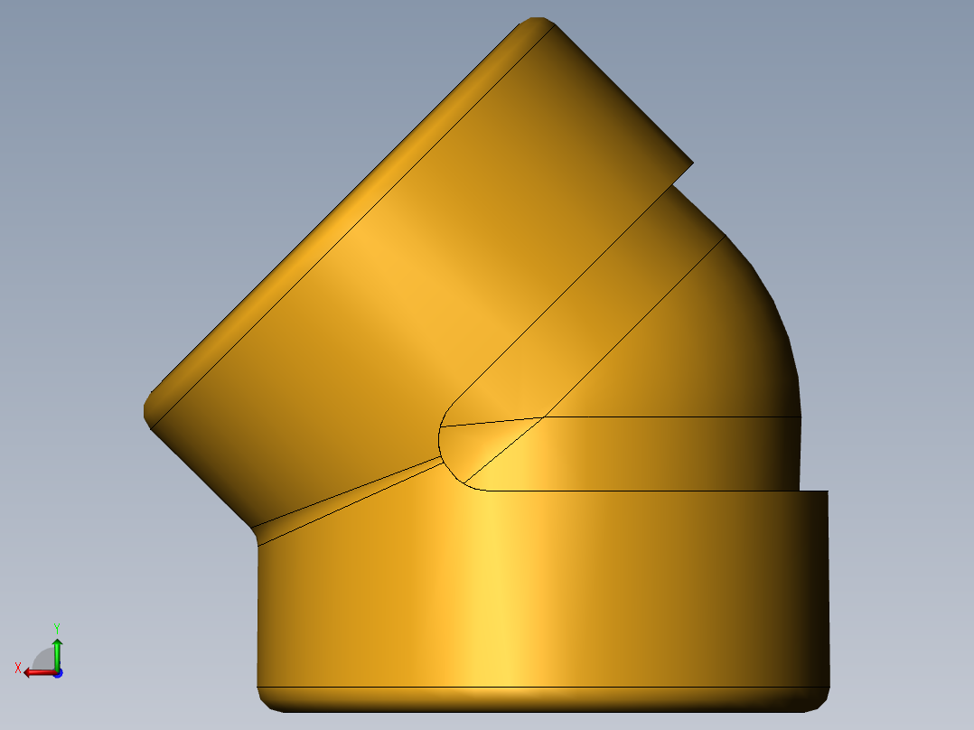 threaded elbow--45deg后视图