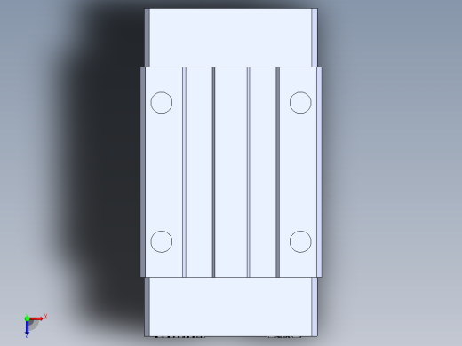 上银直线滑轨-HGH15CA 滑块俯视缩略图