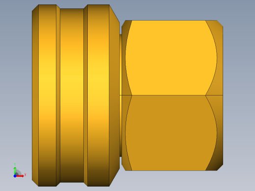 水管接头Swivel Connector Female Hose to Female Pipe 98GHSV-12-8前视缩略图
