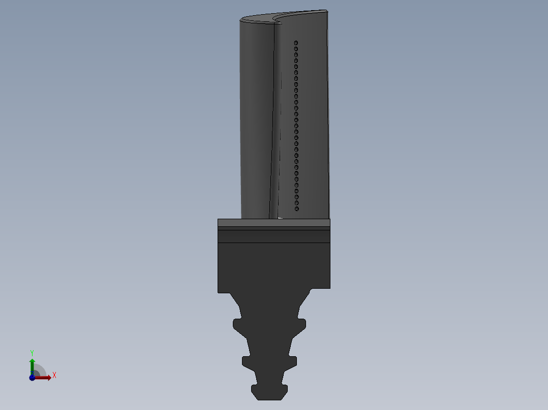 涡轮 叶片 涡扇 (7)前视图
