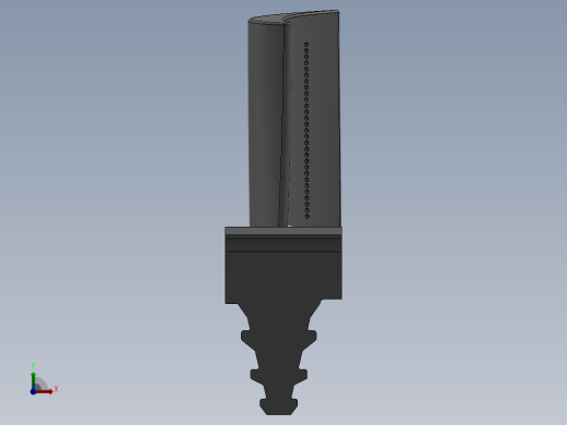 涡轮 叶片 涡扇 (7)前视缩略图