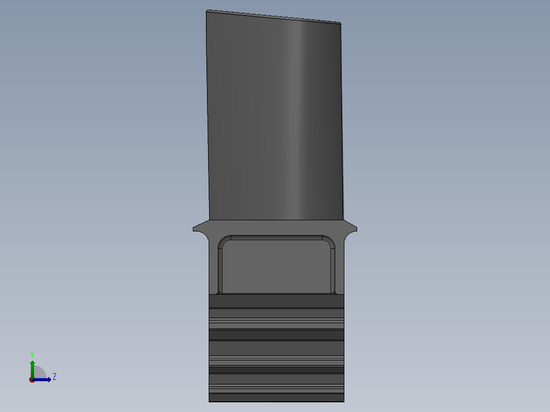 涡轮 叶片 涡扇 (7)左视图